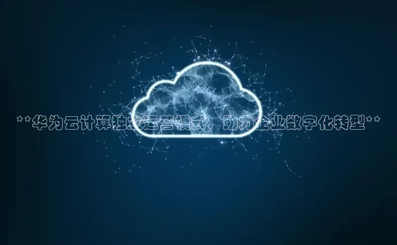 杏鑫平台注册入口度小满理财**华为云计算独立运营模式，助力企业数字化转型**