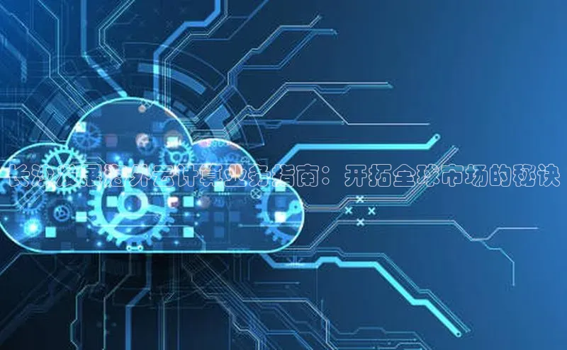 杏鑫登录测速诸葛科技长沙发展海外云计算业务指南：开拓全球市场的秘诀